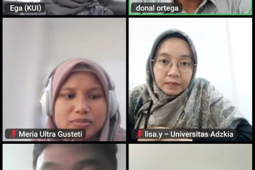 Zoom Meeting Kerjasama dengan Politeknik Siber Cerdika Internasional